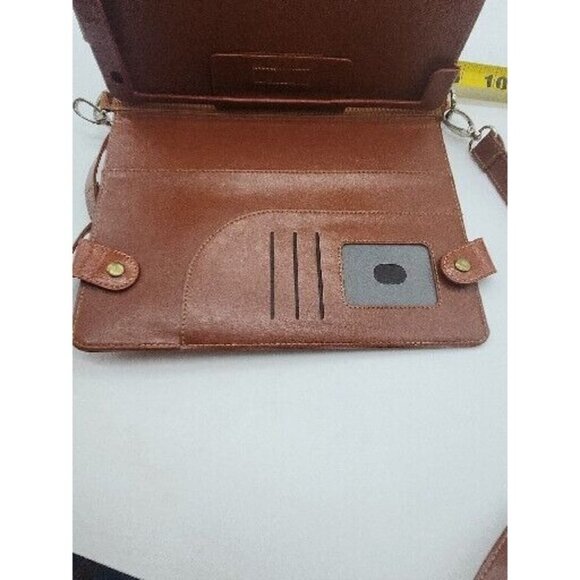 FYY Cross Body Messenger Satchel Bag tablet Leather - Picture 6 of 7